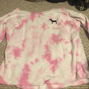 Pink Long Sleeve Tye Dye Shirt
